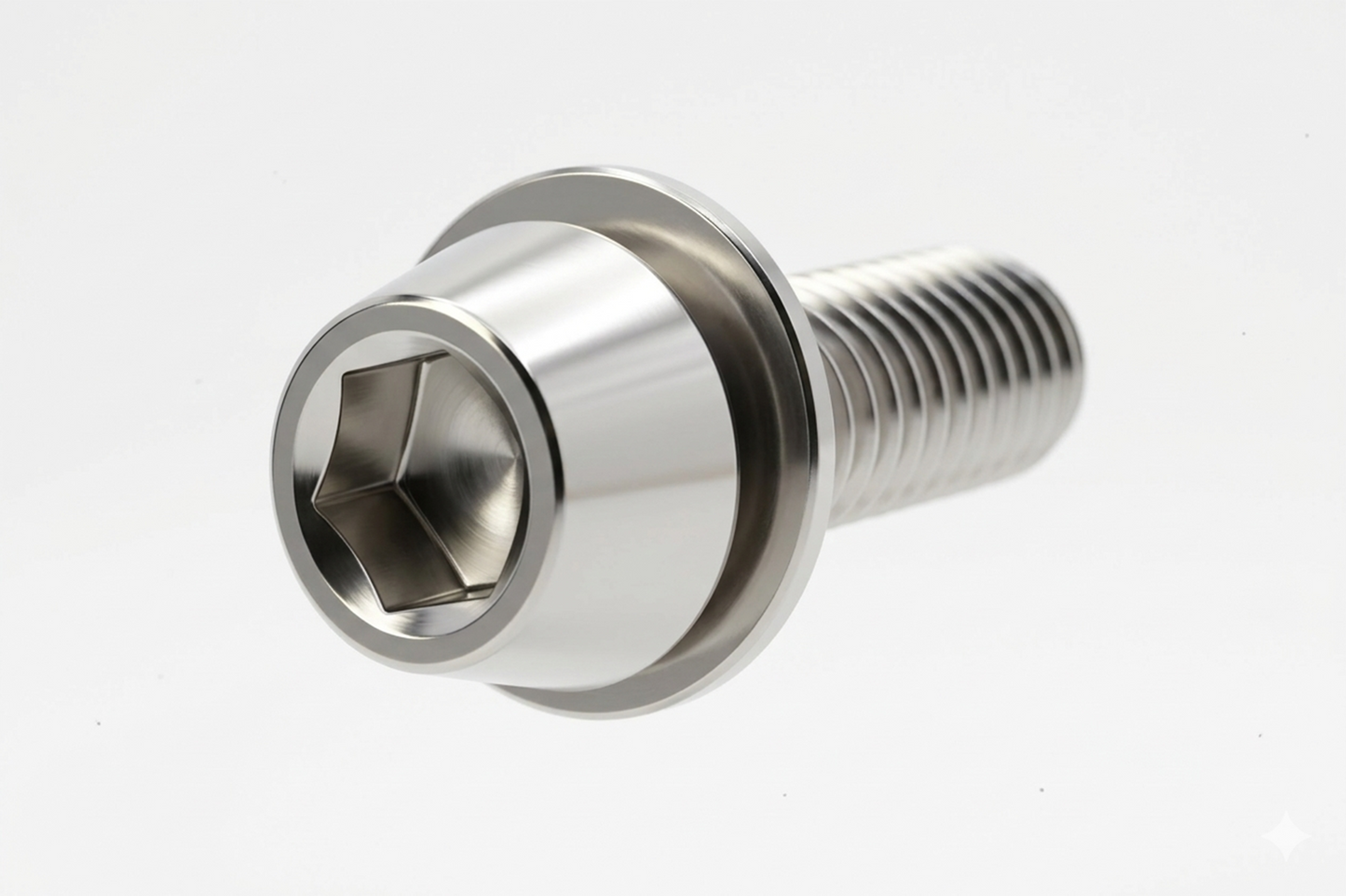 M6x18 TAPERED Wide Washer Single Titanium Bolt