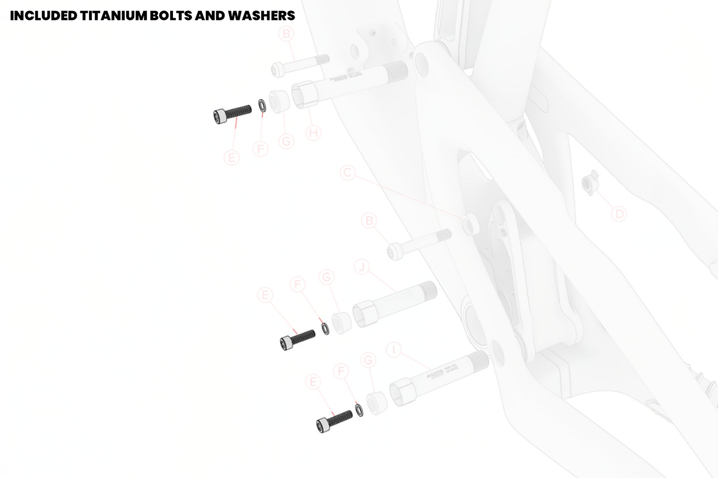 Santa Cruz Nomad 6 - Linkage Titanium Bolt Kit